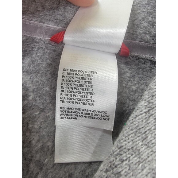 The North Face Fleece Pullover Womens Small Gray Shawl Collar Toggle Sweater - Picture 3 of 10